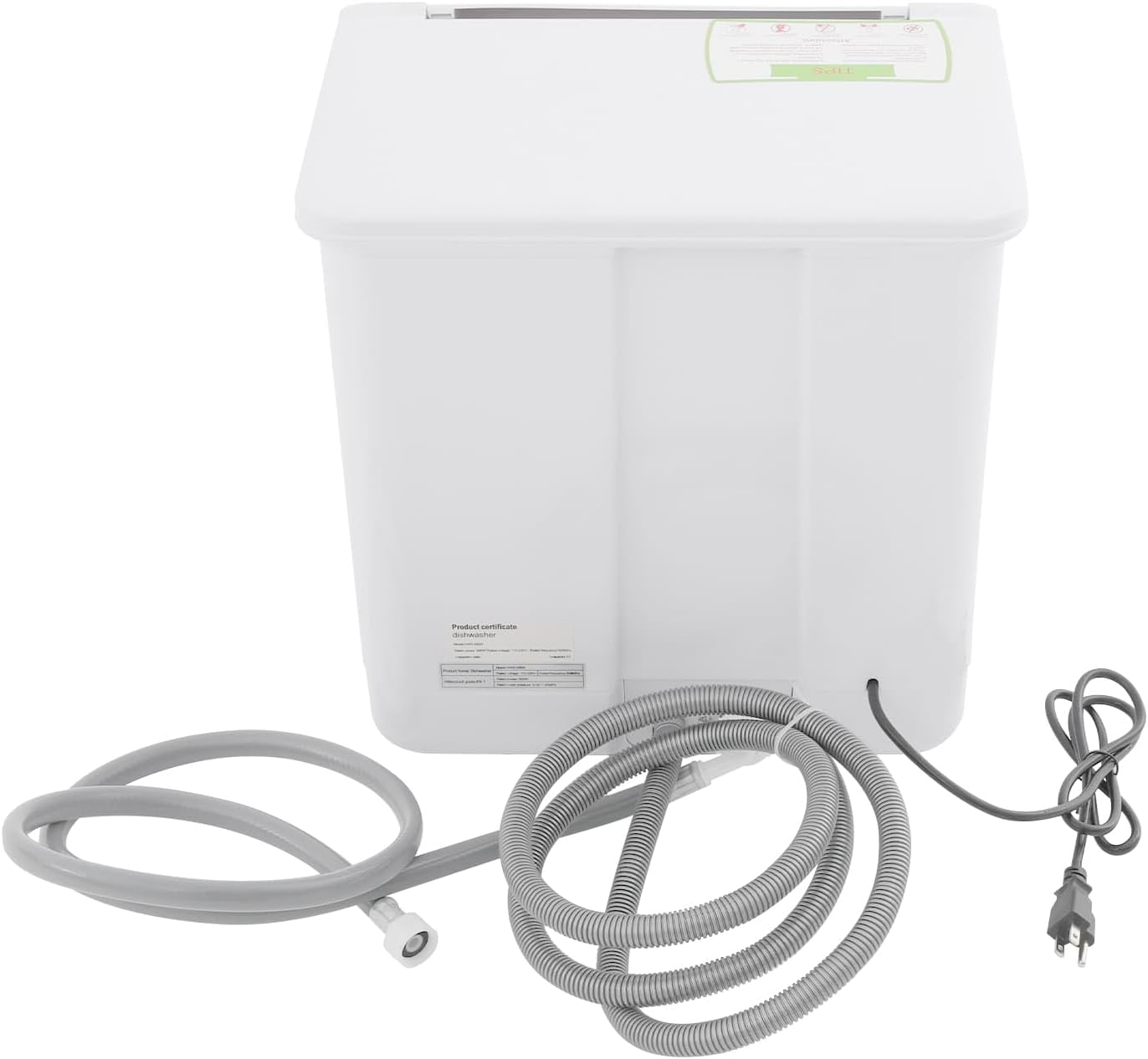 Mini lave-vaisselle compact - 4 programmes - nettoyage 360° - idéal 2-5 personnes