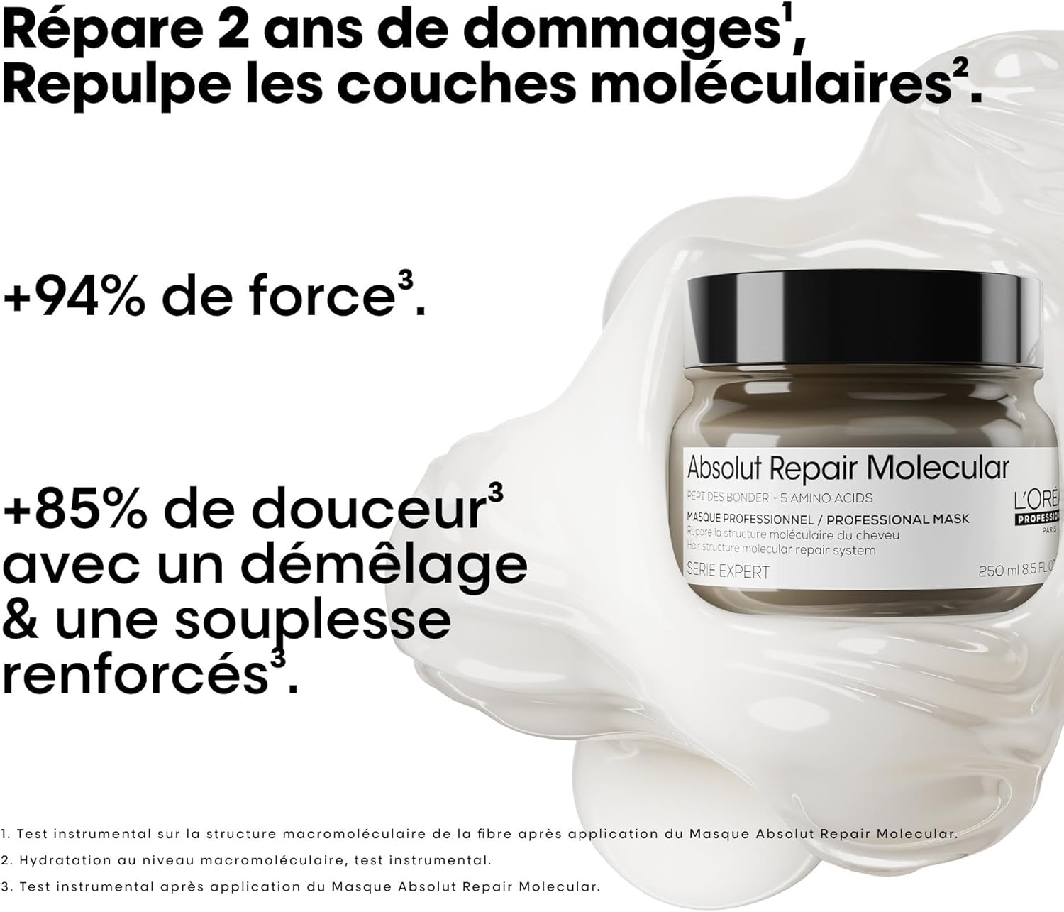 L'Oréal - Absolut Repair Molecular - routine réparatrice, douceur, force