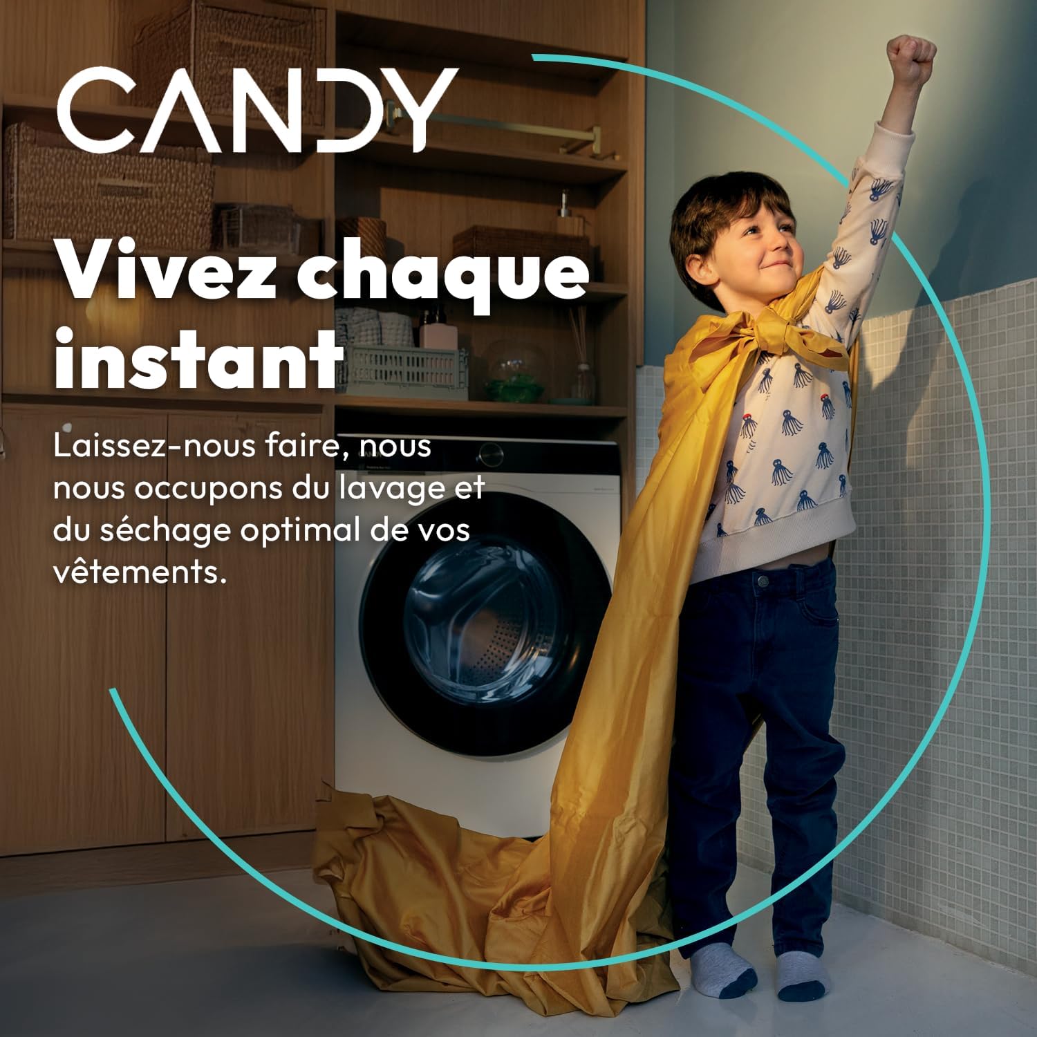 Candy - lave-linge série RO - 12kg, 1400trs, WiFi - 85x60x67cm - RO14126DWMST-S