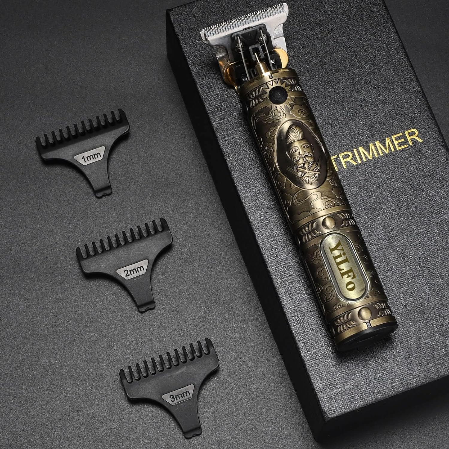 YiLFo - tondeuse cheveux et barbe homme - rechargeable USB, silencieuse, kit complet - YILFO