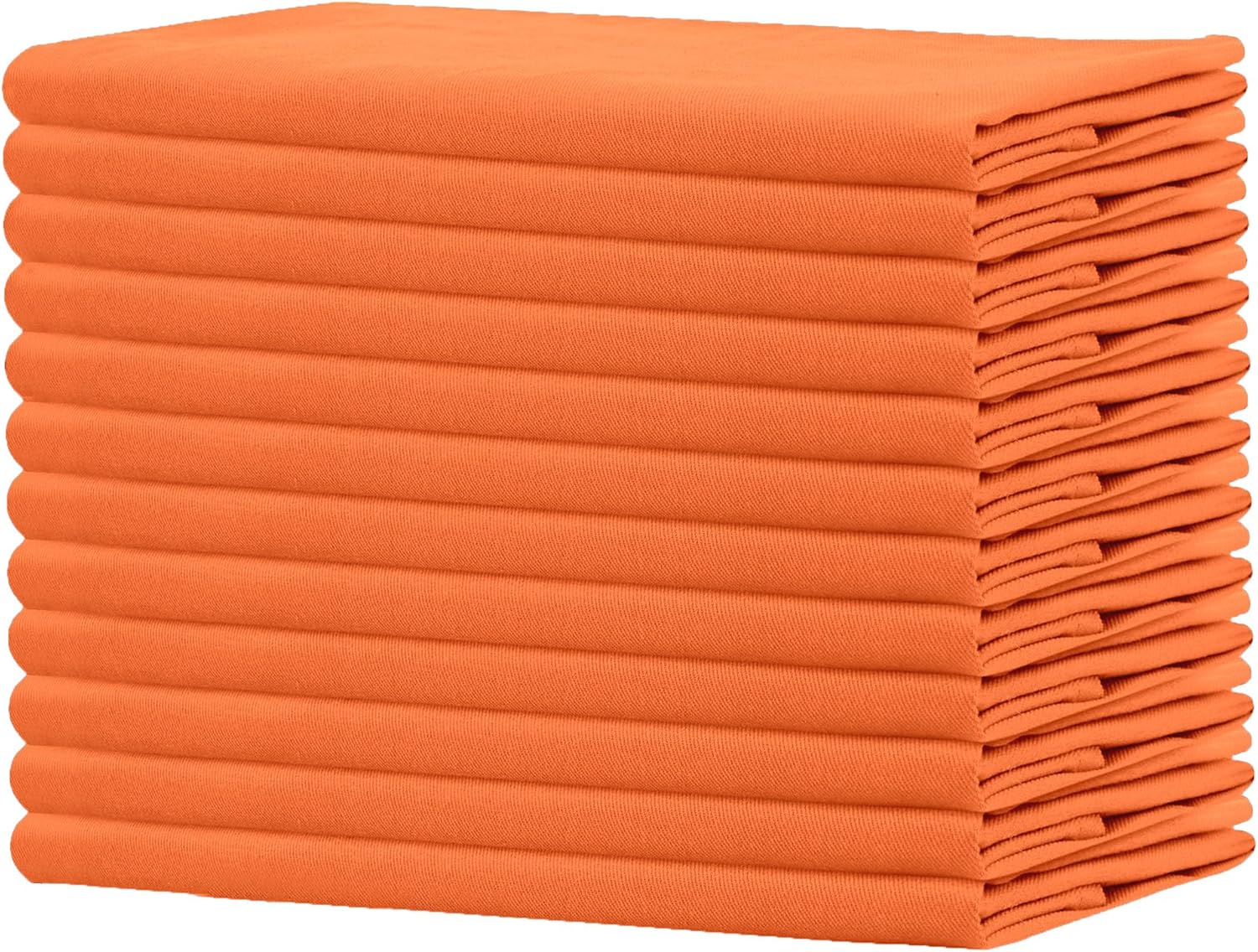 Sweet Needle - serviettes de table 45x45cm - coton épais, coins arrondis, lot de 12