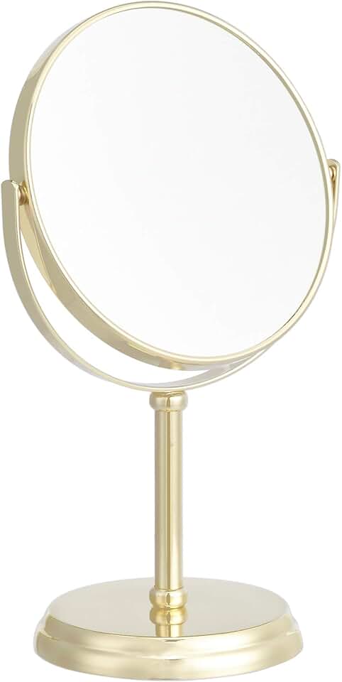maxiidealz Basics – Miroir sur pied rond, 18.3x12.5x30 cm, grossissant x5