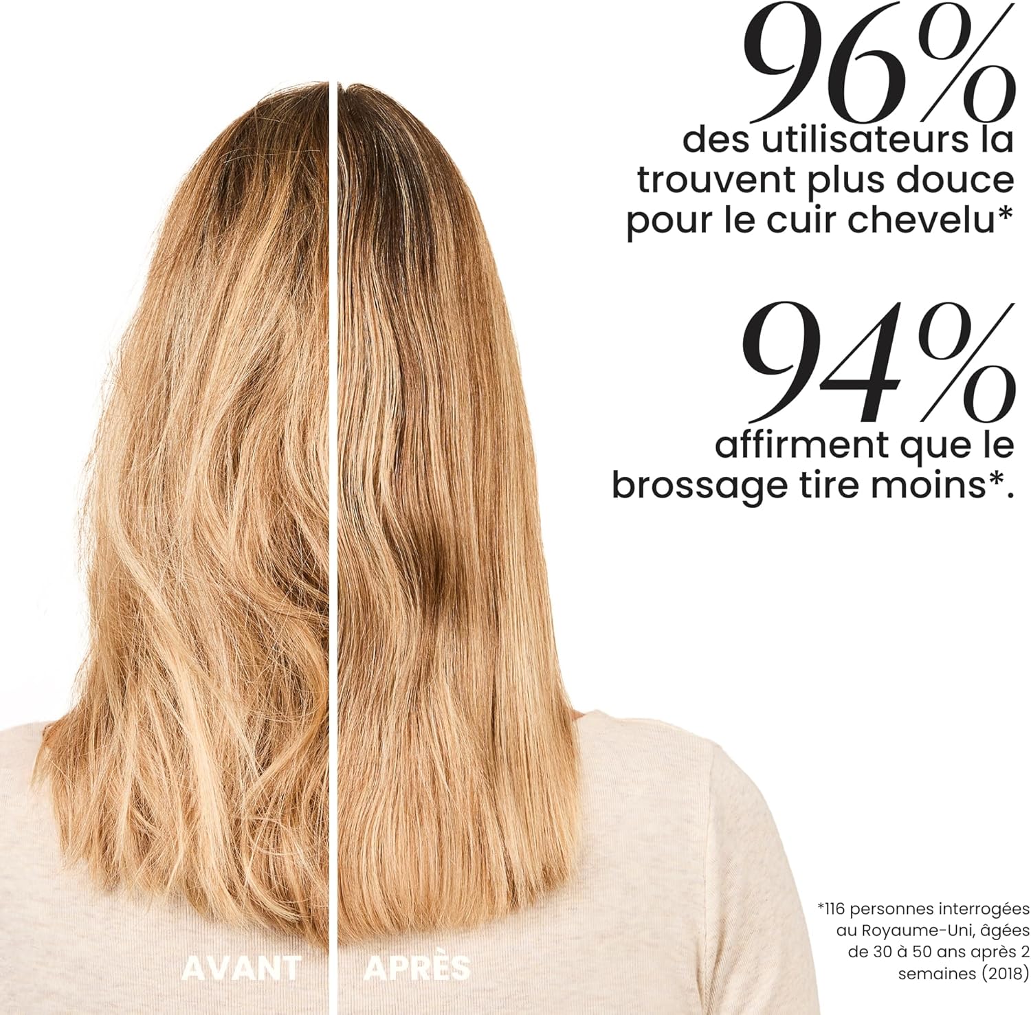 Tangle Teezer - Ultimate Detangler - Brosse cheveux fins, picots souples, anti-casse, Bleu Glacé