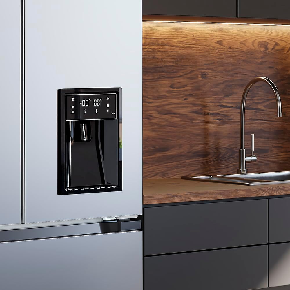 Cecotec - Bolero CoolMarket série FD - 436L inox, 4 portes, eau, No Frost, MultiAirFlow, Vacances, FD436WD