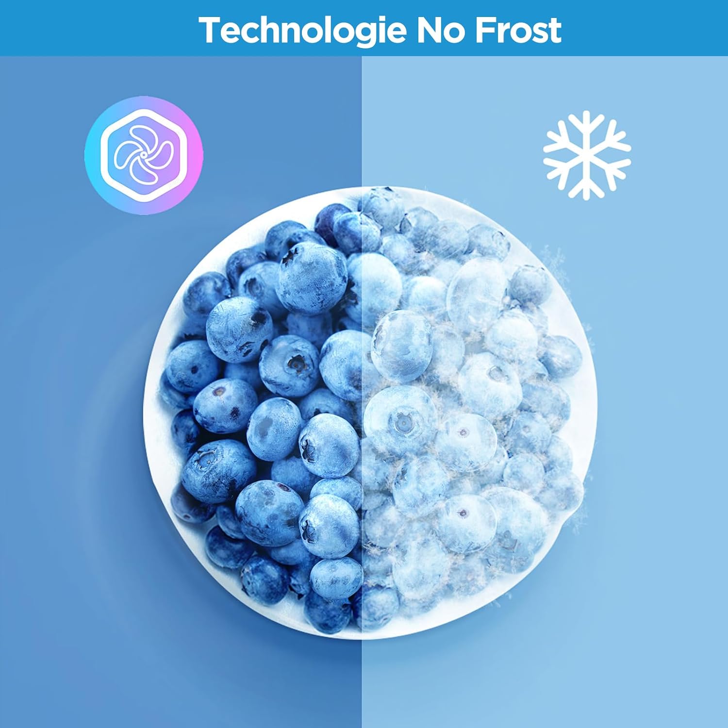 Comfee - Réfrigérateur américain 177cm 460L Inox No Frost - RCS609IX2