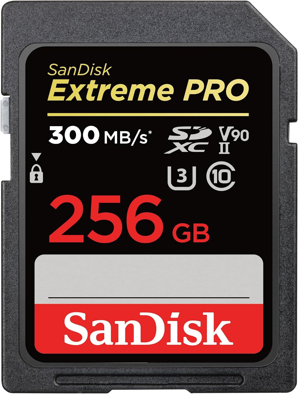 SanDisk - Extreme Pro série - SDXC 256 Go - 300 Mo/s, UHS-II, V90