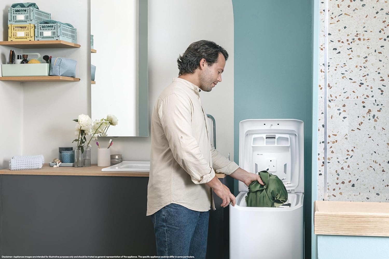 Candy - Lave-linge top série TCA - compact, 6kg, 1200T/min - TCA263D2-S