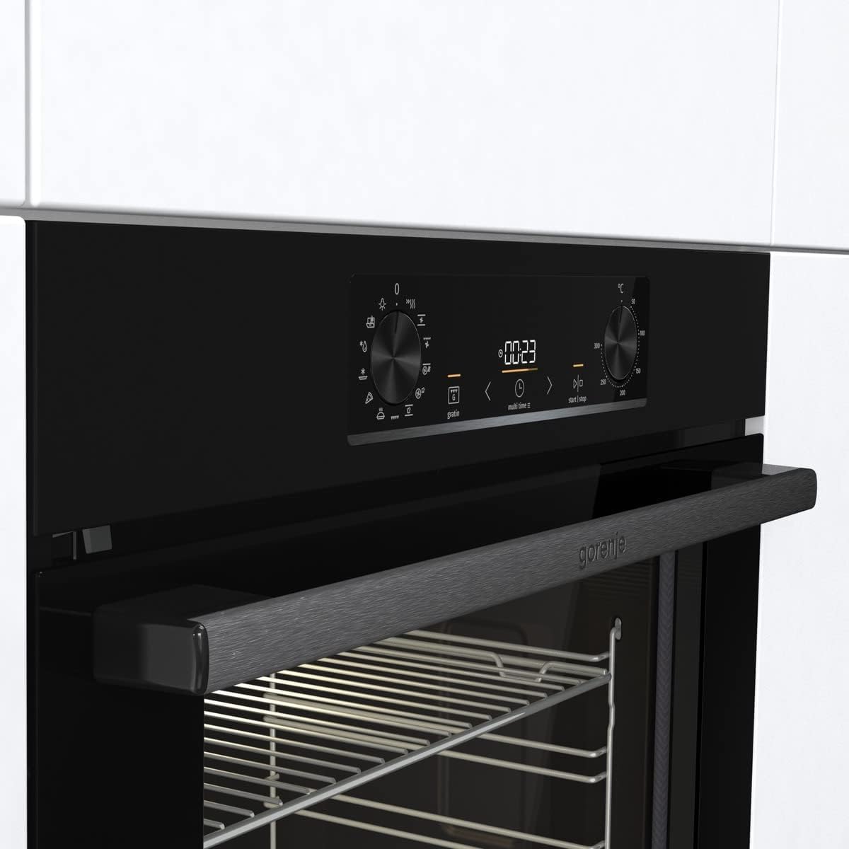 Gorenje - four encastrable série BPS6737 - 77L pyrolyse, AirFry, noir BPS6737E02B