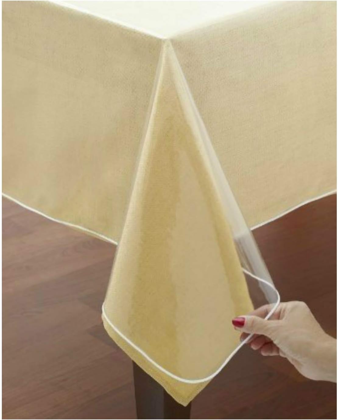 VITA PERFETTA - nappe PVC transparente - 160x300 cm - protection table