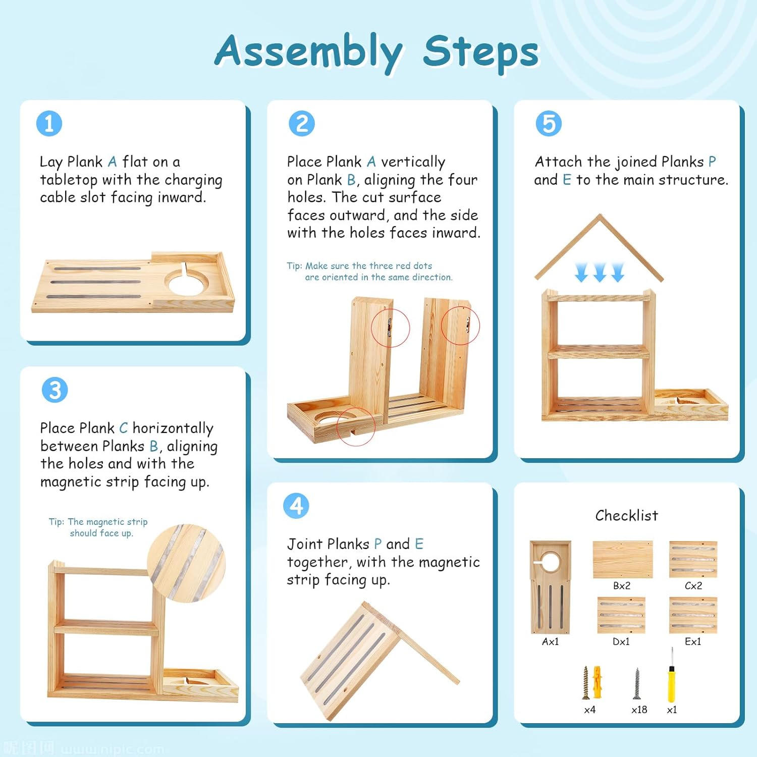 Étagère enfant - maison - grande capacité 85 figurines - murale/table