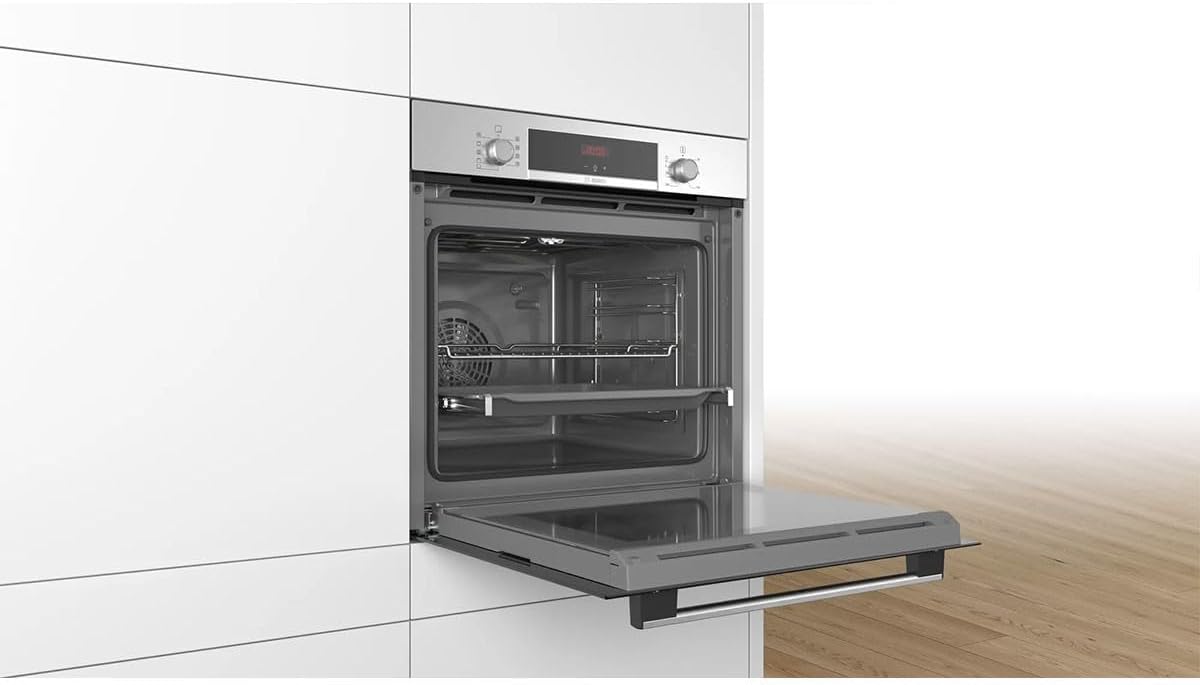 Bosch - Four encastrable Série 4 - 60x60 cm - aqualisis, commandes escamotables - HBA512ES0