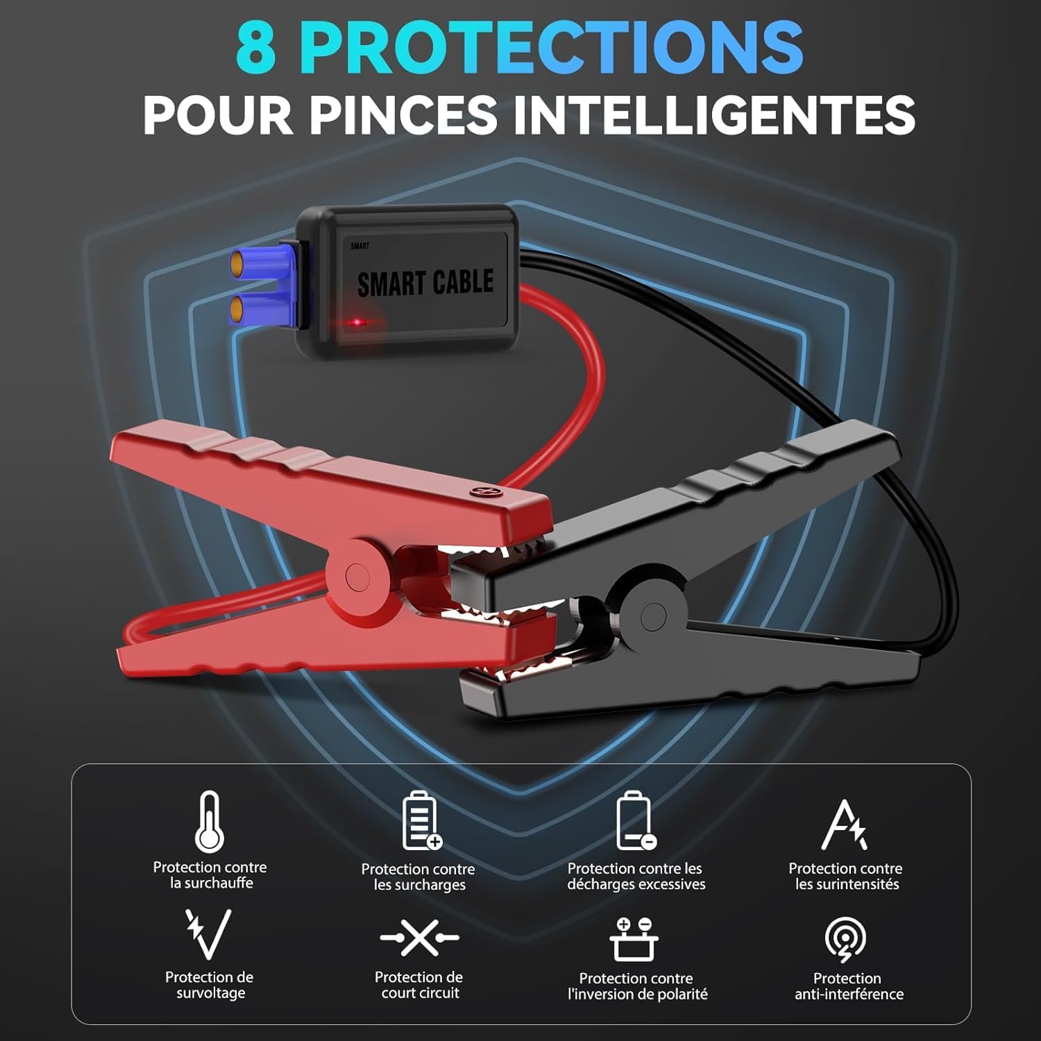 Booster Batterie Voiture - portable, 2.5