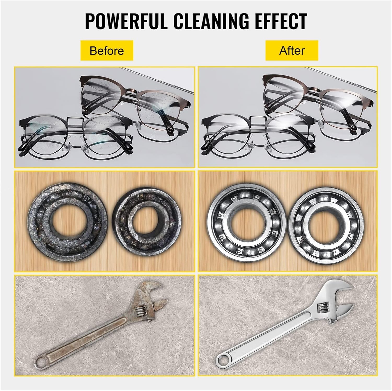 Nettoyeur ultrasons - 3L - lave-vaisselle portable, stabilité assurée