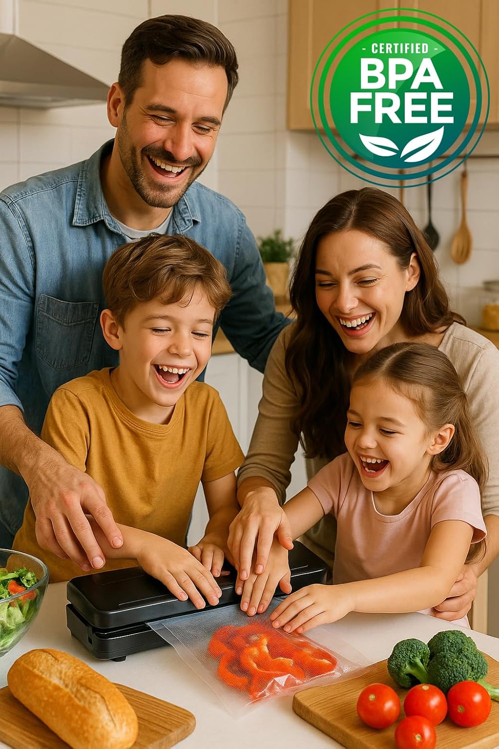 Sacs sous vide gaufrés - 150x200mm - compatibles tous appareils, 100 unités