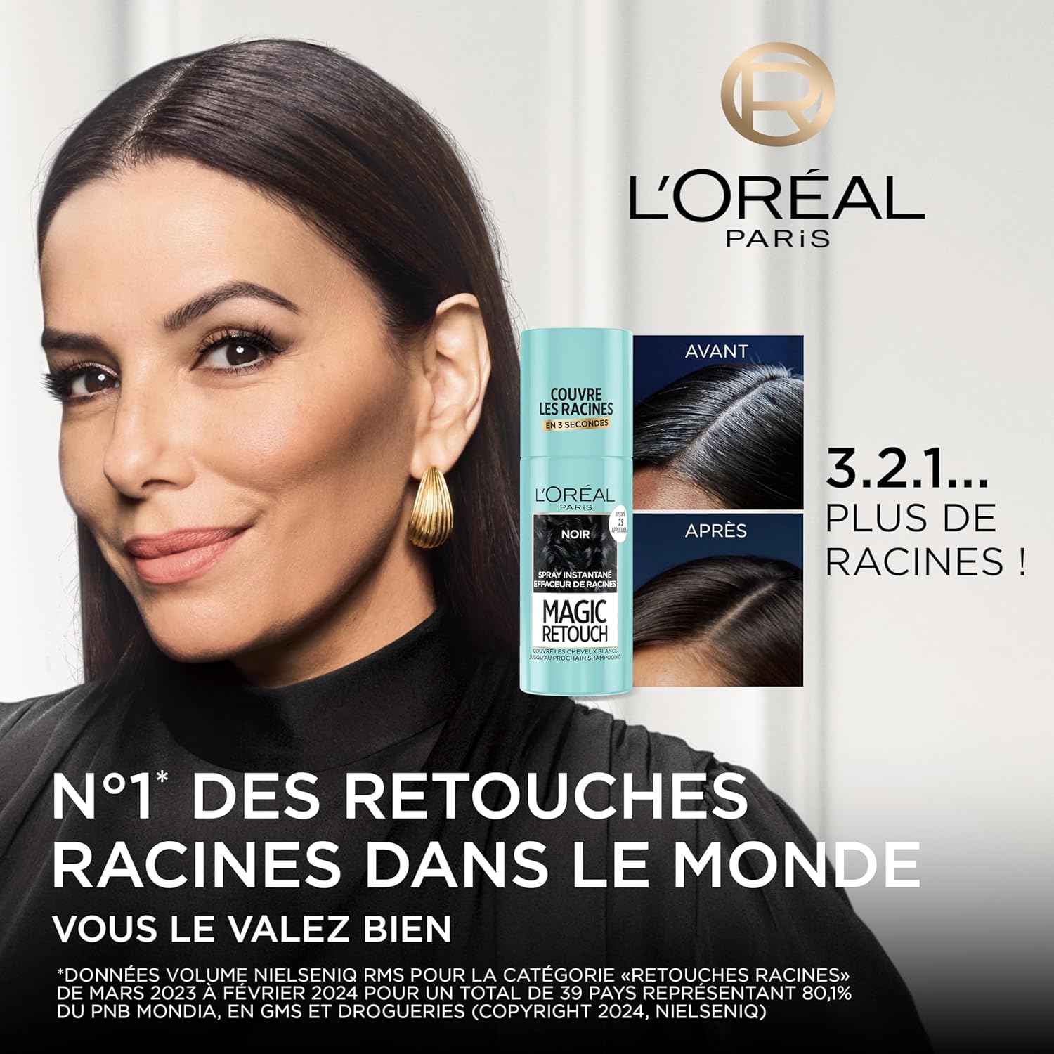 L'Oréal Paris - Magic Retouch - spray 75ml - couvre racines noir