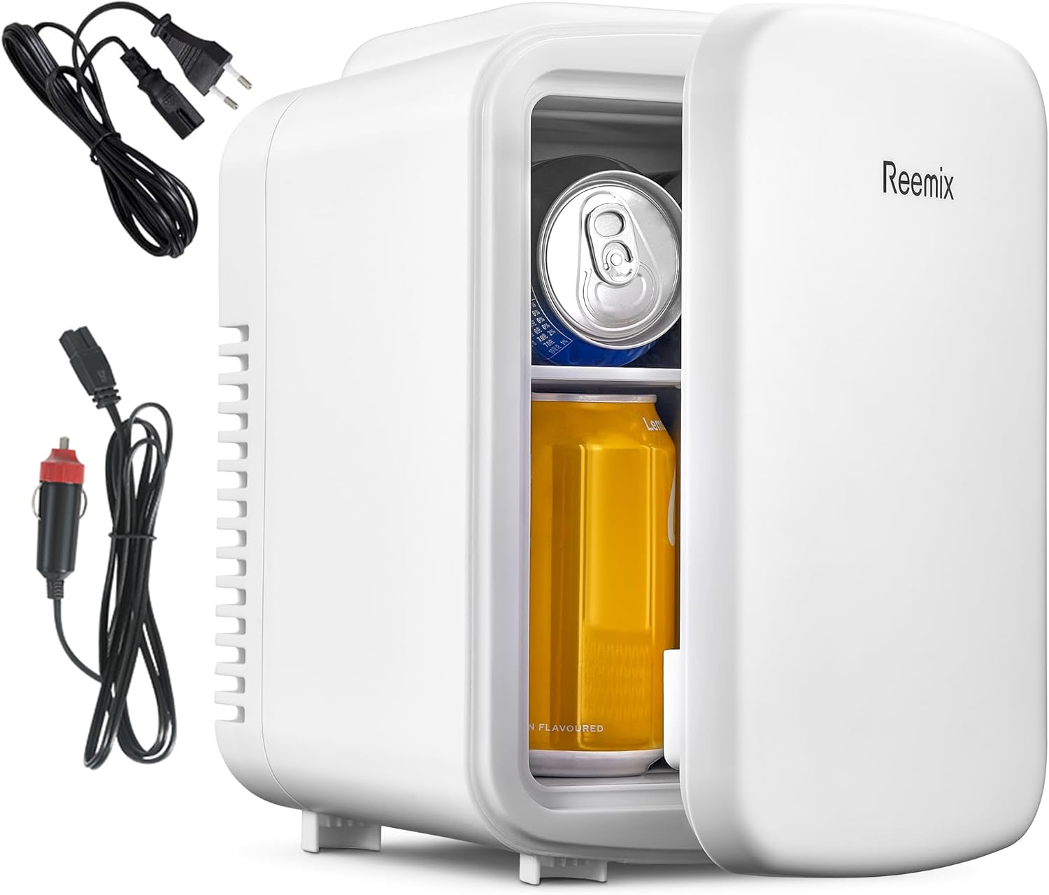 Reemix - Mini Frigo Série 4L, 240V/12V, chaud/froid, silencieux, 6 canettes
