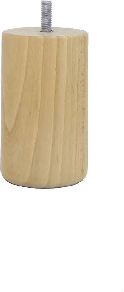 La Fabrique de Pieds - Cylindres bois verni clair 10x6x6cm, lot de 4 - AM20170133