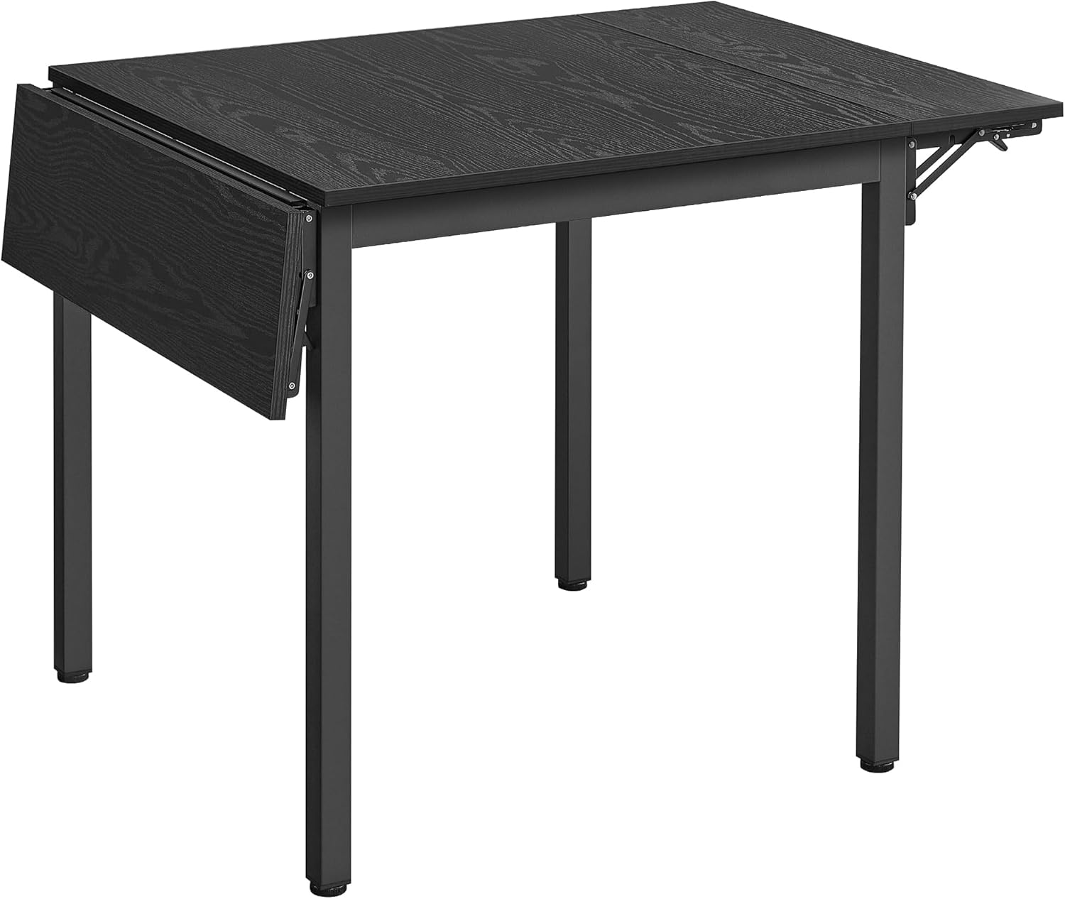 VASAGLE - table pliante rectangulaire, 2-4 pers, noir, compacte KDT077B03