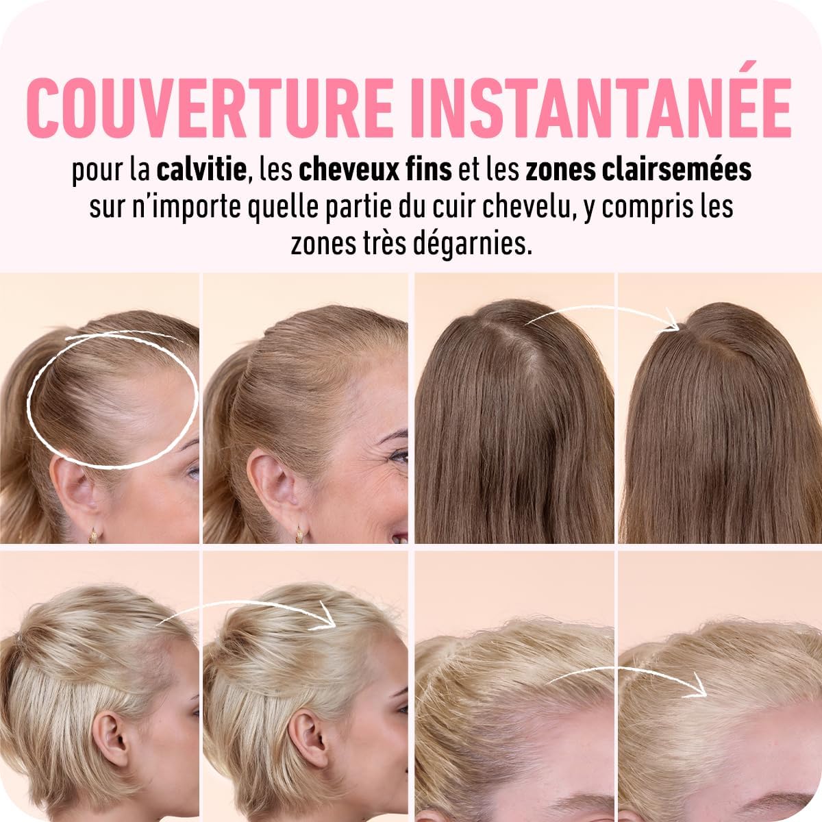 BOLDIFY - poudre retouche racines 4g - blond foncé - couvre cheveux gris