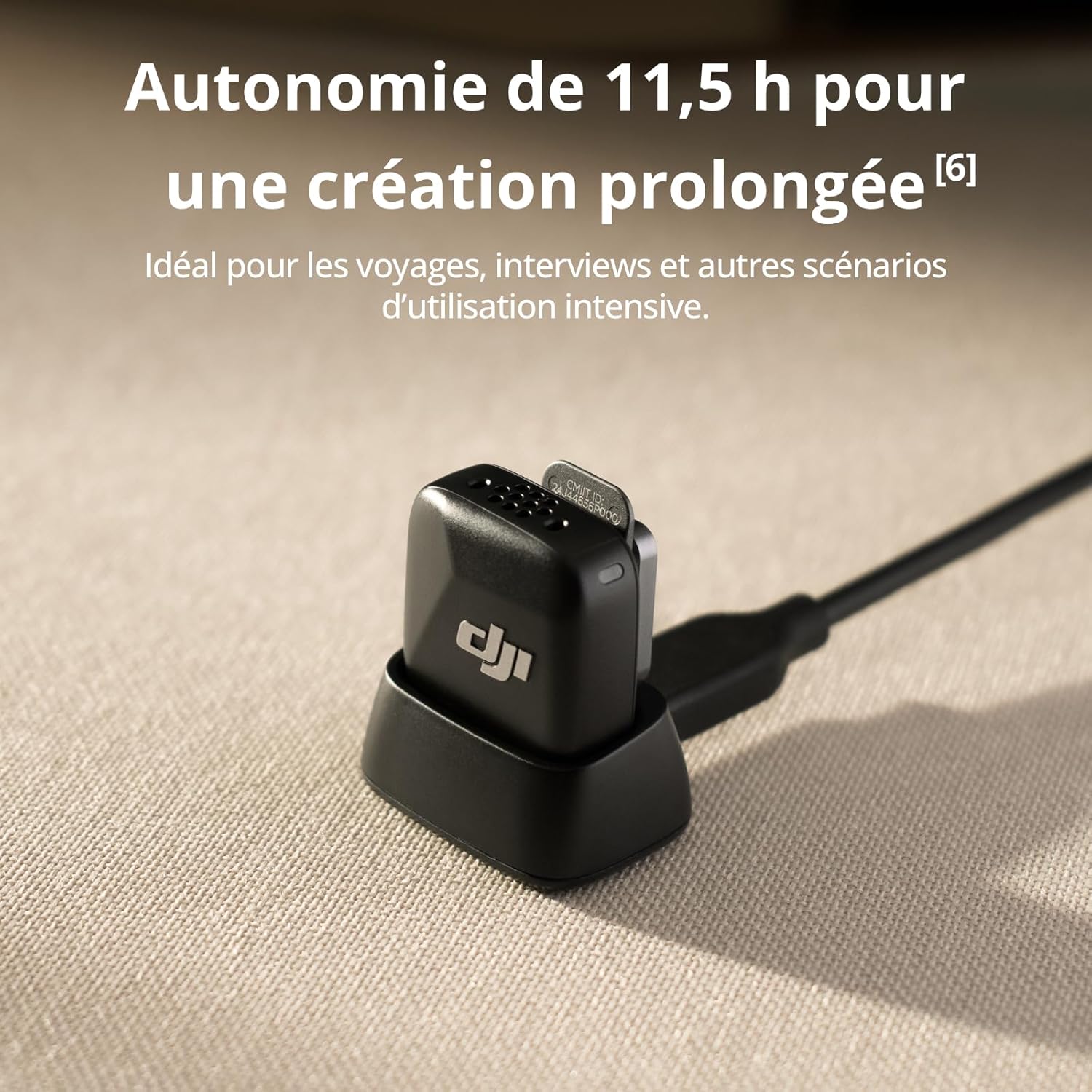 DJI - Mic Mini série - ultraléger - micro sans fil, 300m, réduction bruit