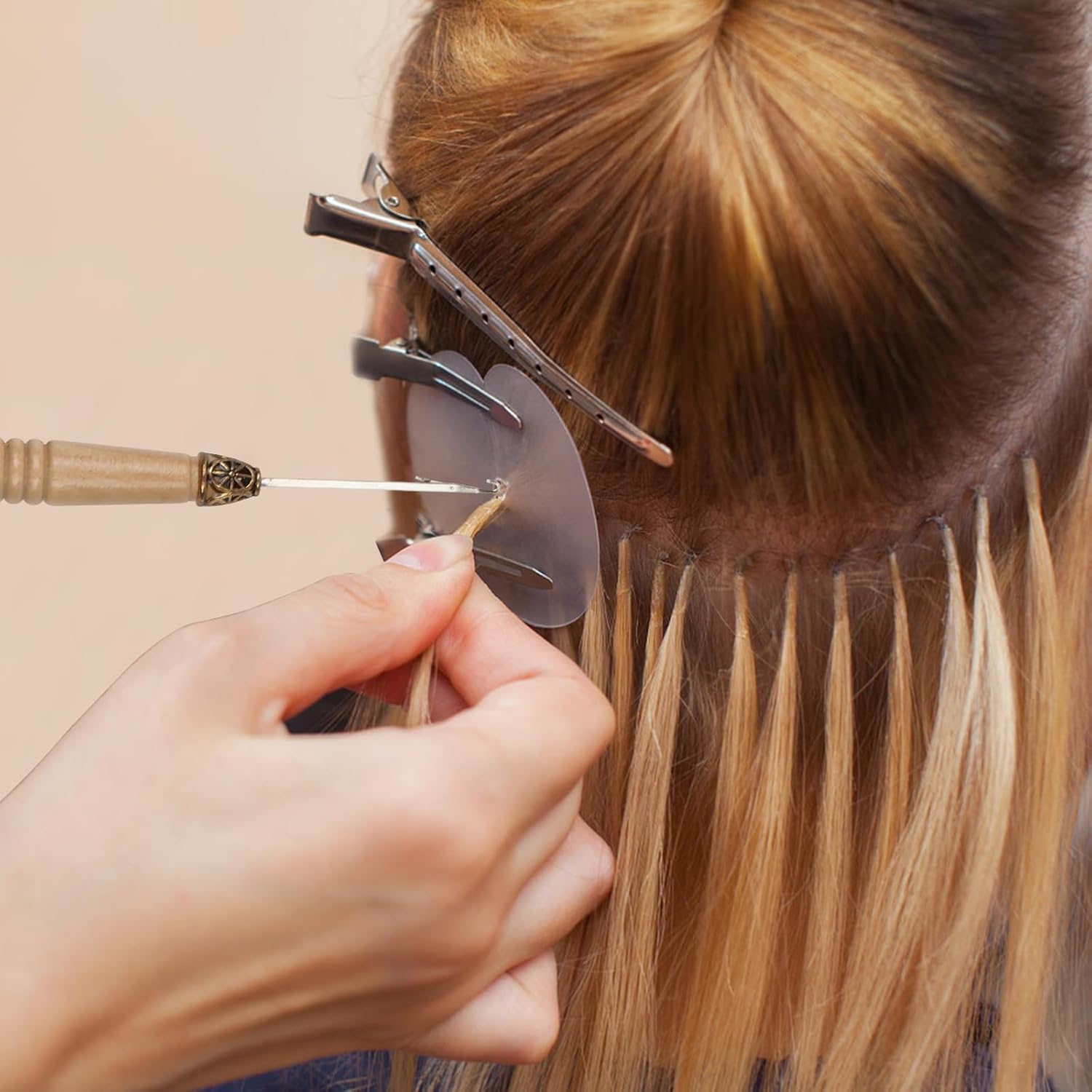 Kit d'outils pour extensions de cheveux, 500 micro anneaux, 5mm, accessoires essentiels pour pose et retrait