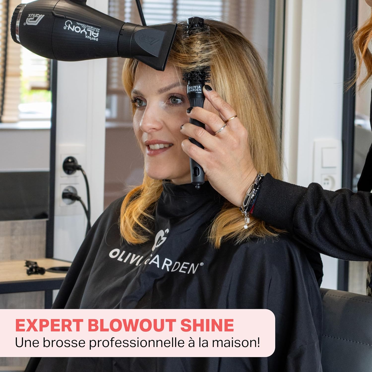 Olivia Garden - Expert Blowout Shine - ronde céramique antistatique - brushing brillant sans frisottis