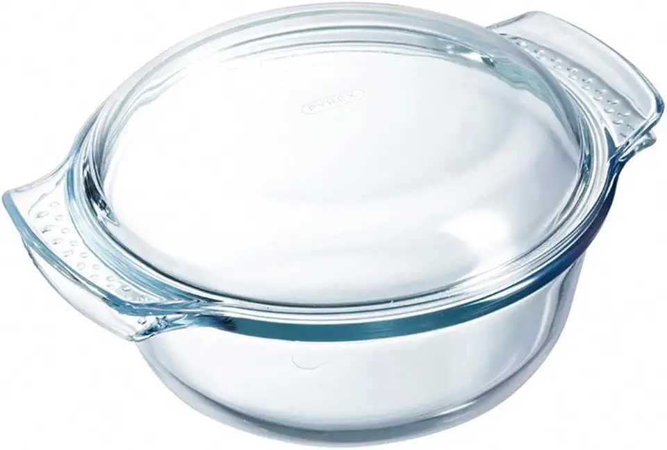 Pyrex - cocotte ronde - verre, 4,9 L, résistante - 118A000