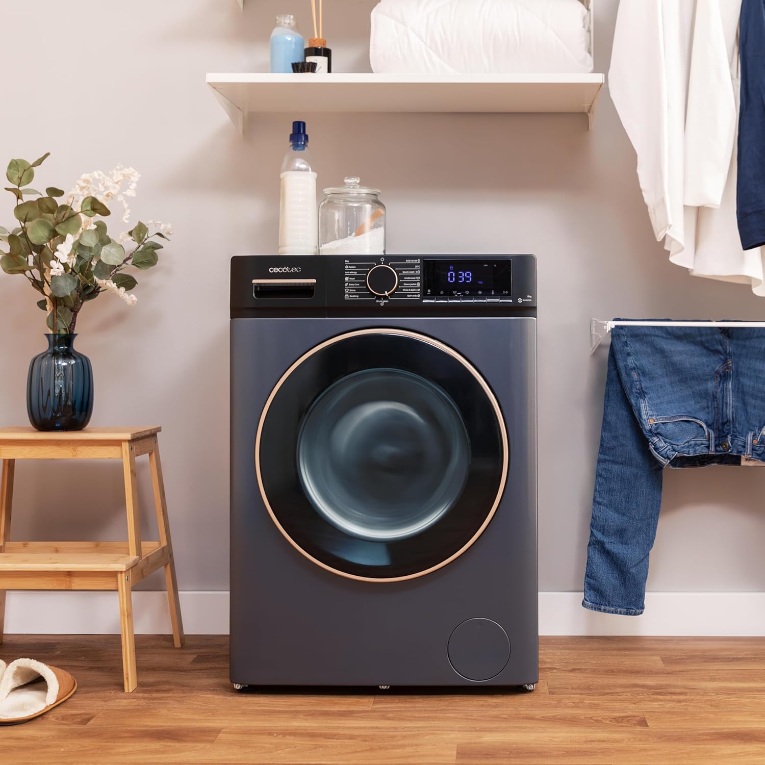 Cecotec - Bolero Dresscode 7610 - 7kg, 1400tr/min, Classe A, Vapeur - 7610