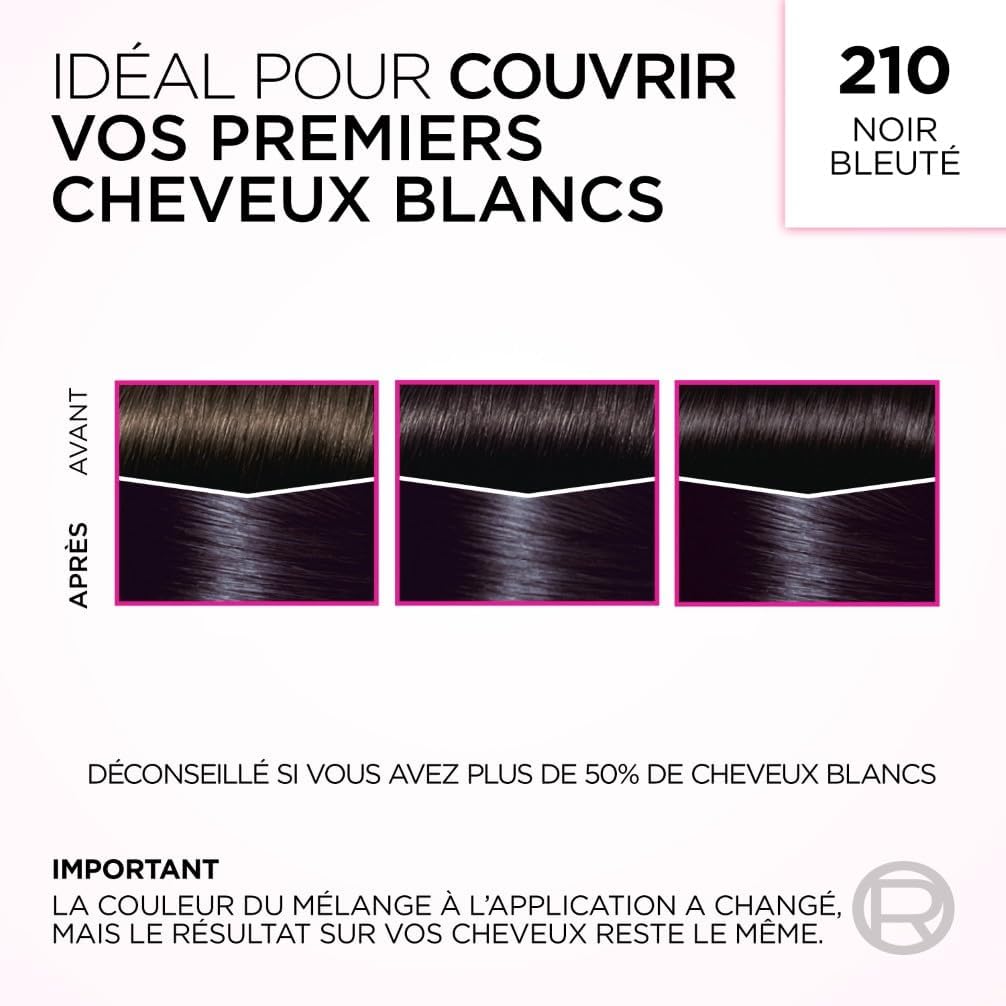 L'Oréal Paris - Casting Crème Gloss - noir bleuté, soin sans ammoniaque, semi-permanent, 2.1