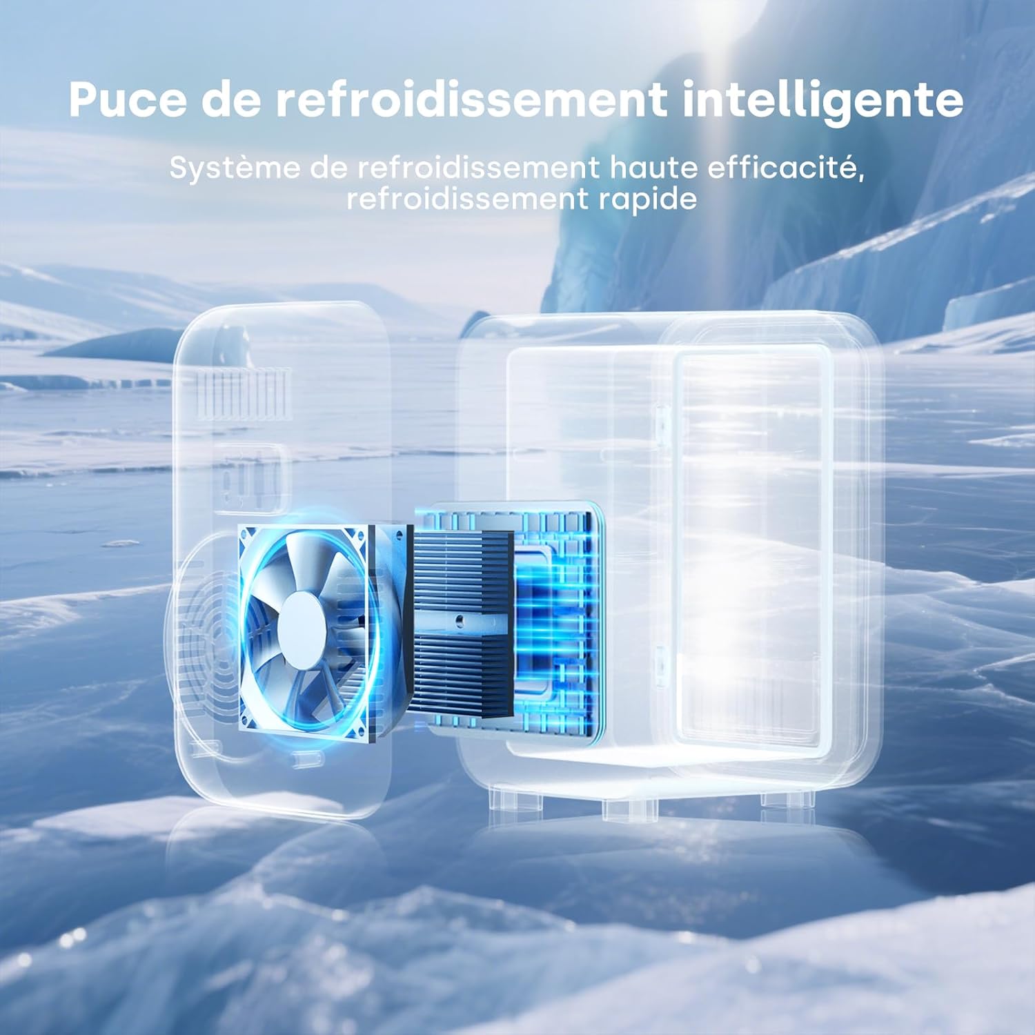 Enventor - Mini frigo 6L, AC/12V, froid/chaud, compact, noir