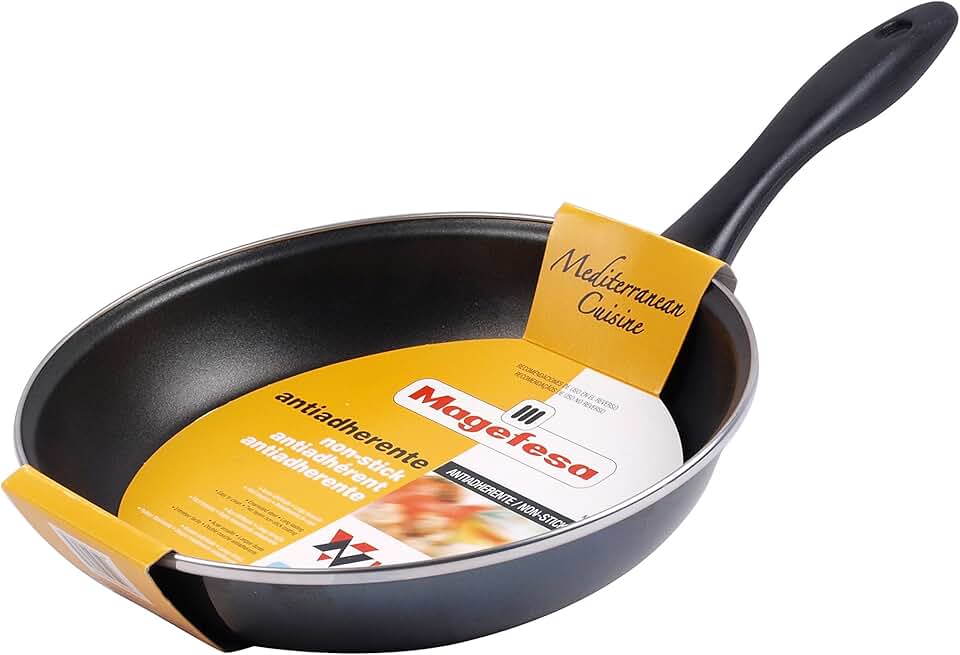 Megafesa - Glass (Cristal) - poêle 26 cm - noir, antiadhésive