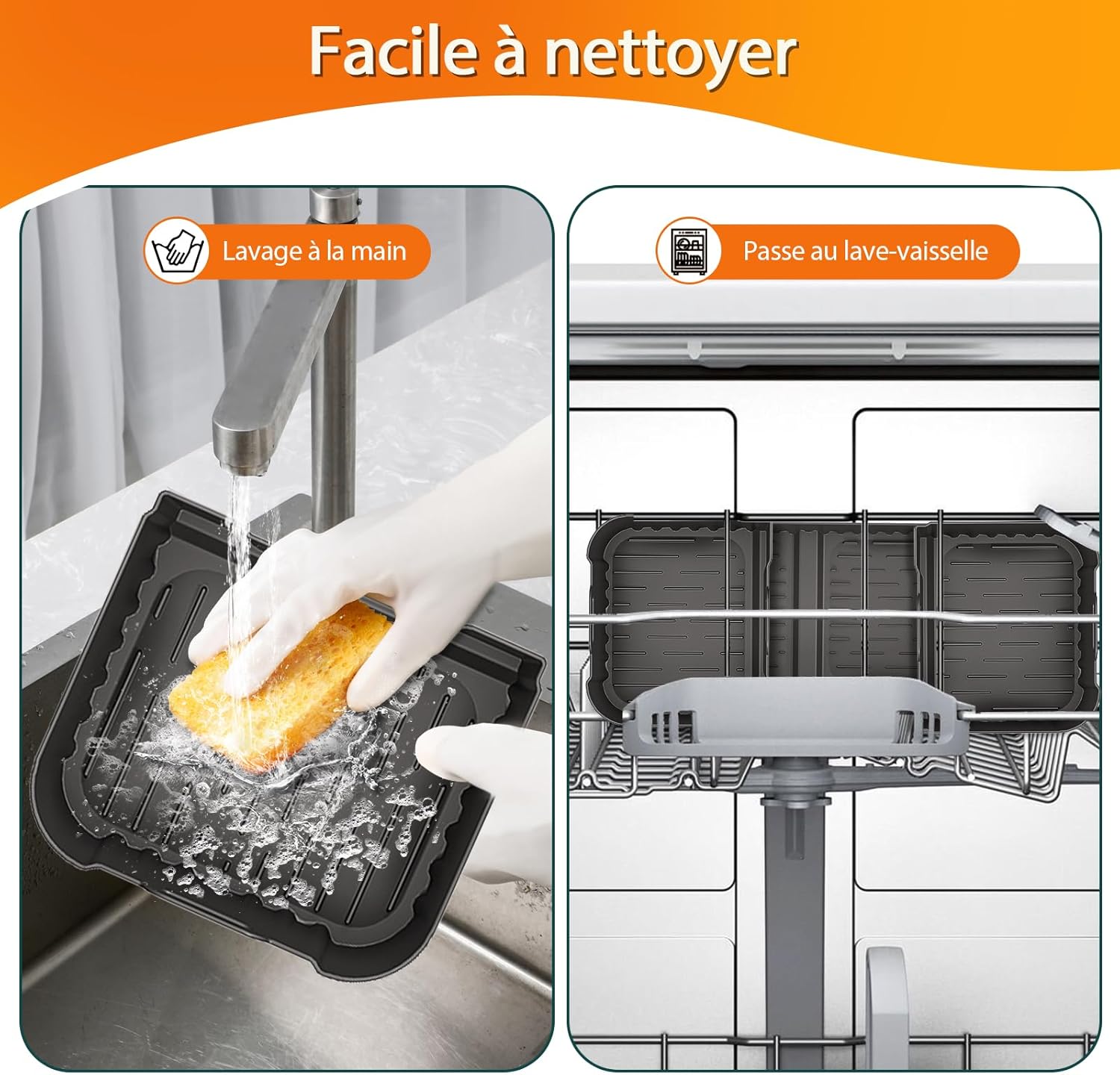 Moule silicone air fryer - 10.4L - réutilisable, idéal familles et fêtes - AF500EU