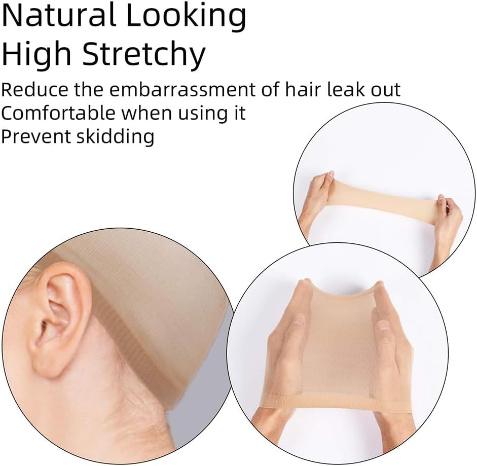 URAQT - Casquettes Filet Neutres - 8 pièces - Bonnet unisexe pour perruque