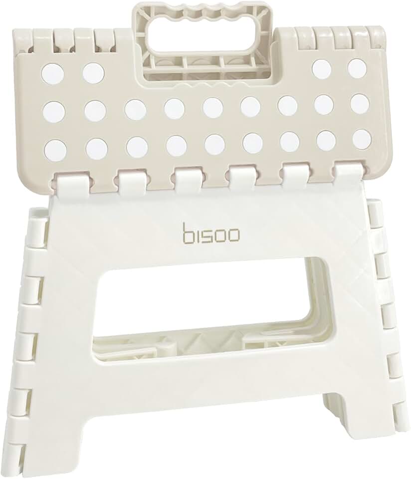Bisoo - Tabouret pliant 22 cm - plastique, portable, sûr enfants