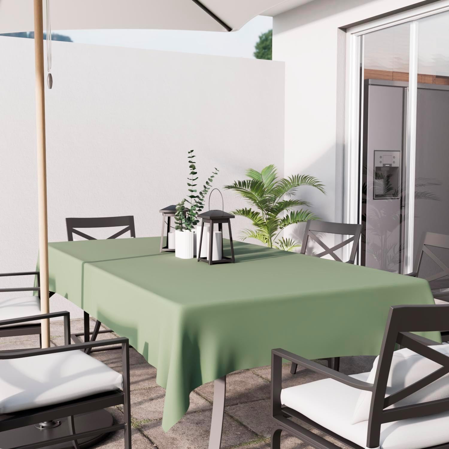 Soleil d'Ocre - Nappe Rectangle anti-taches - 140x200 cm - polyester kaki