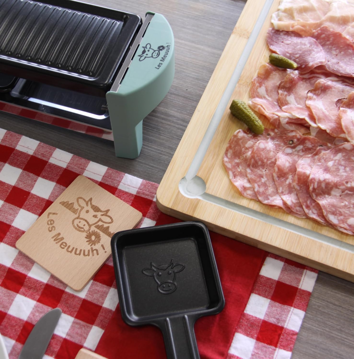 Little Balance - raclette duo compact - grill amovible, 320W, 2 spatules, 2 planchettes - 8746
