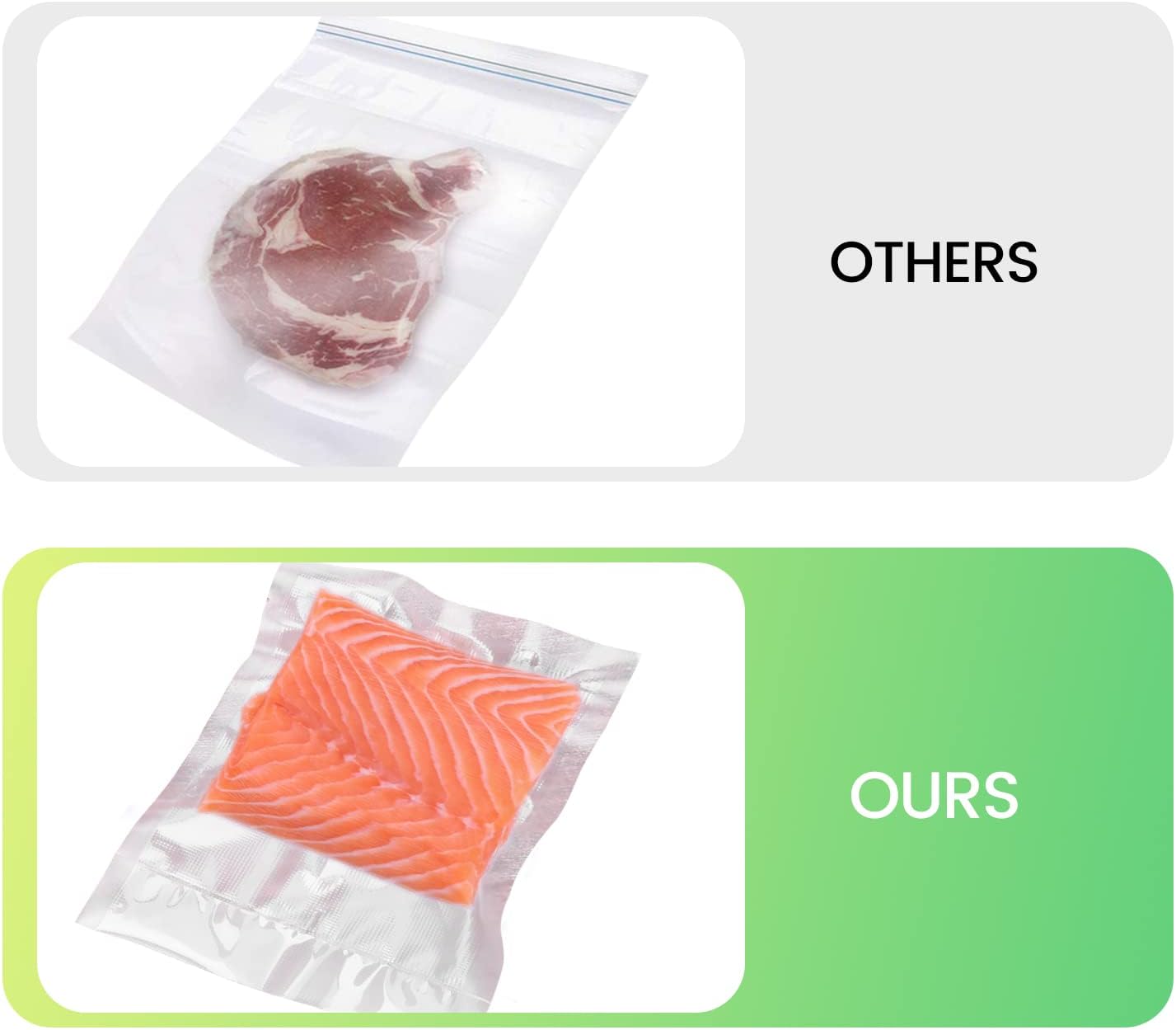 Rouleau sous vide alimentaire – 3 tailles 28/25/20x300cm – sans BPA, compatible toutes machines