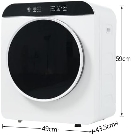 Sèche-linge à évacuation - 3-4,5kg, 6 programmes, mural, sécurité enfant, minuterie 180min