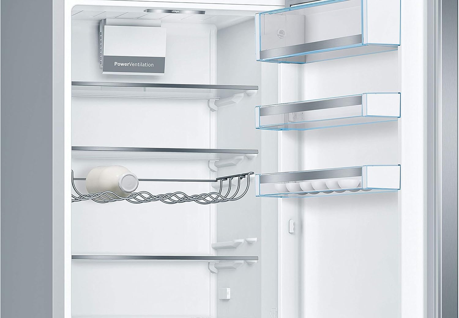 Bosch - Série 6, 201x60 cm, inox anti-trace, combiné KGE398IBP