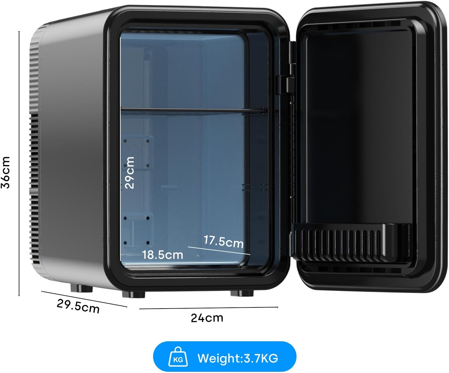 Enventor - Mini Frigo 10L - 12V/220V - Refroidissement & Chauffage