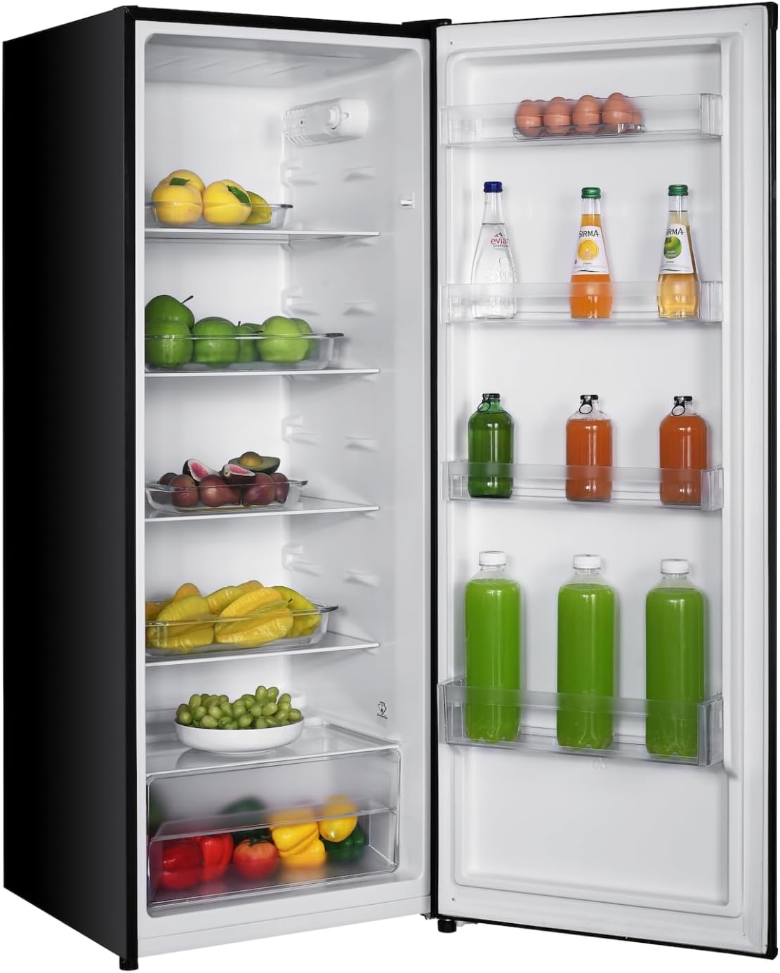 GEDTECH - réfrigérateur simple porte 230L classe E, noir, GSP230BL