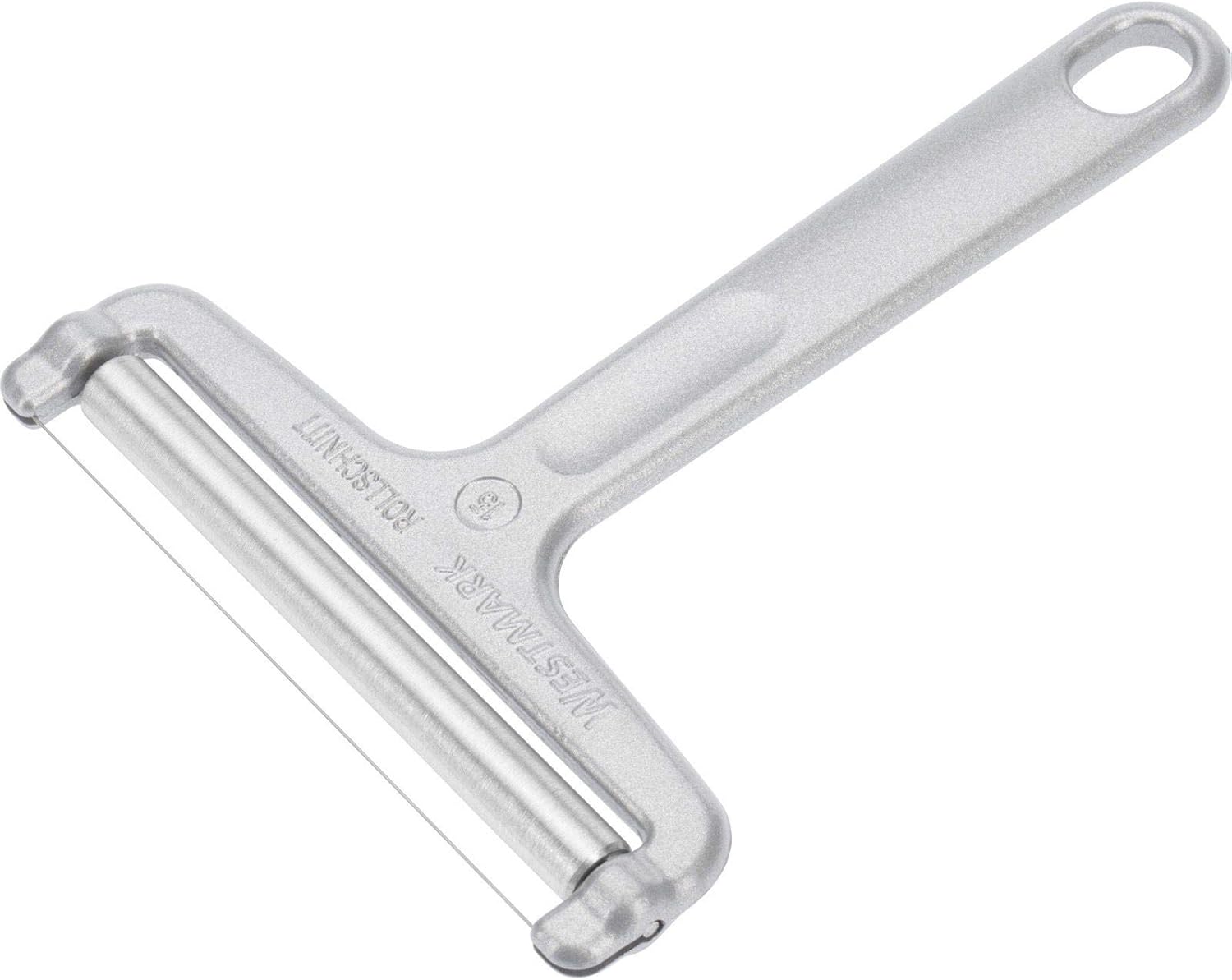 Westmark - Coupe-fromage Rétro - 13,9x10,9x1cm - Aluminium/acier inoxydable, coupe à rouleaux - 7100RT60