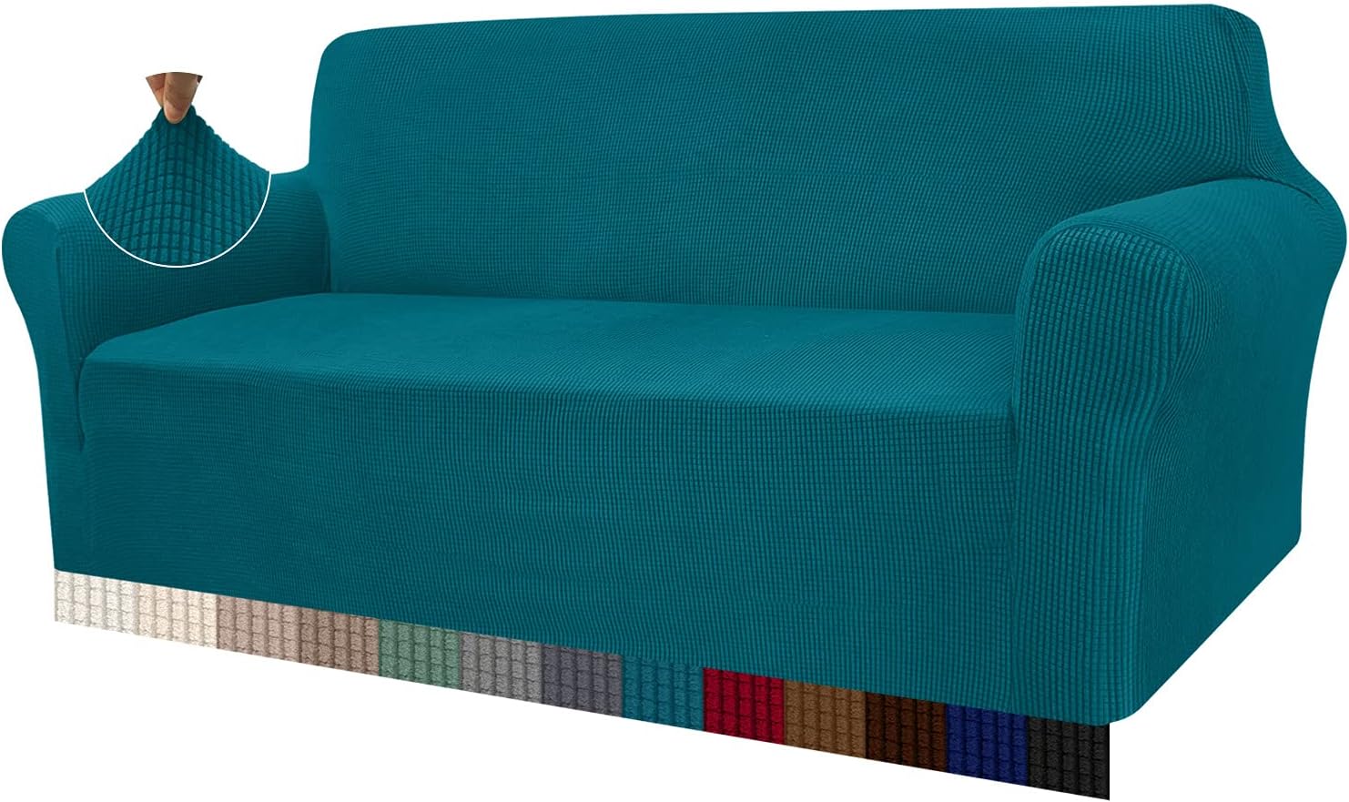 Granbest - Housse canapé jacquard - 3 places - élastique, anti-animaux