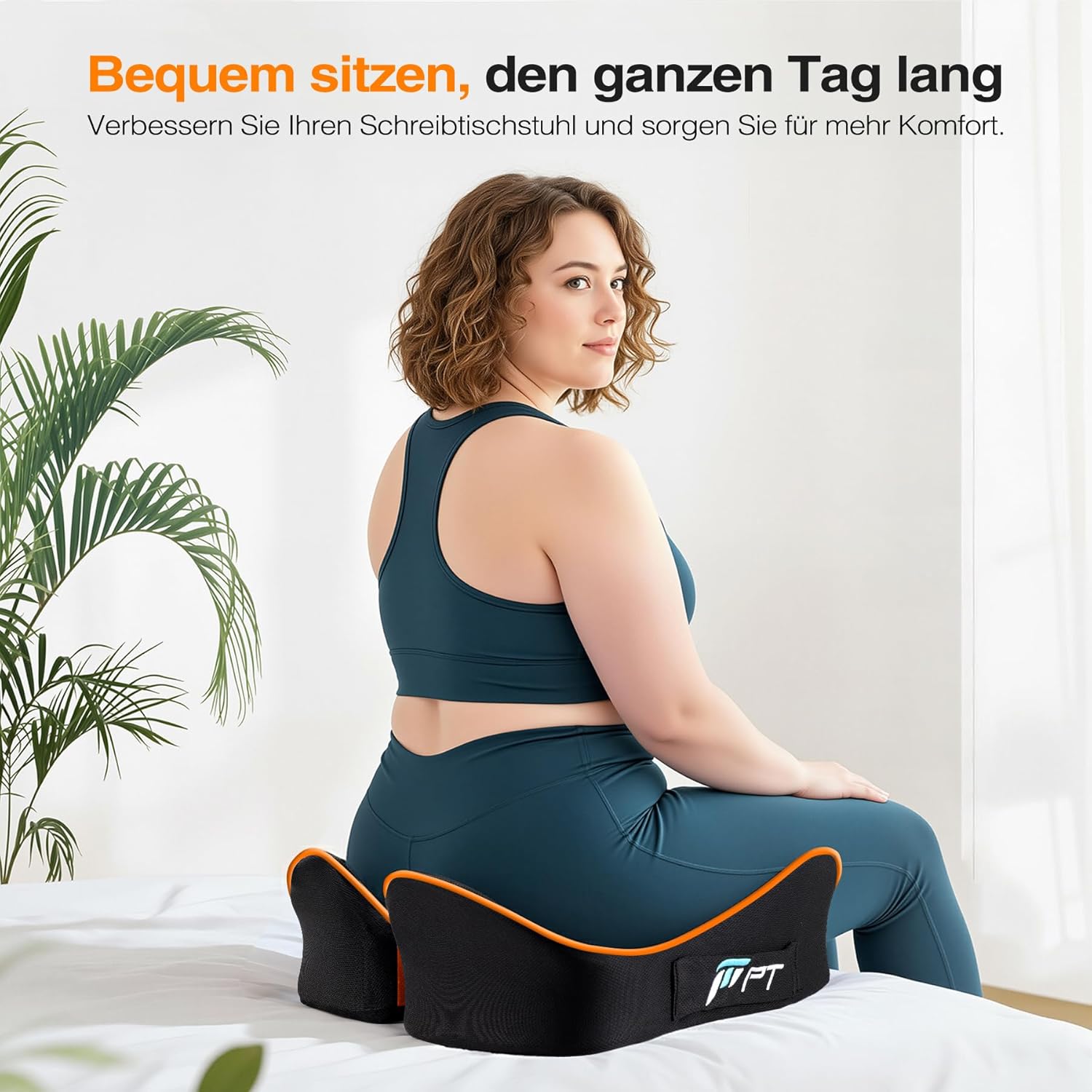 Coussin de chaise mémoire de forme - ergonomique, antidérapant - confort prolongé - pour bureau ou voiture