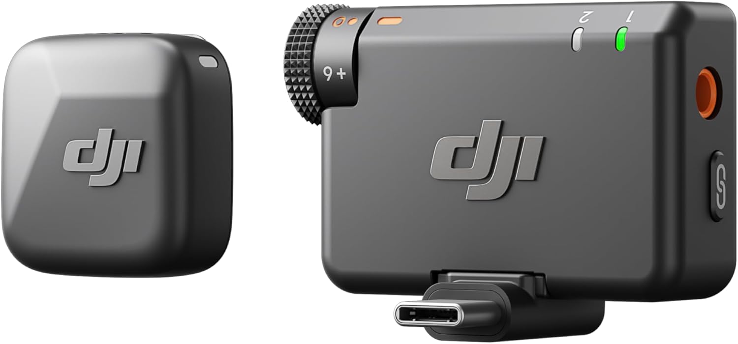 DJI - Mic Mini - ultra-léger sans fil, annulation bruit, portée 400m