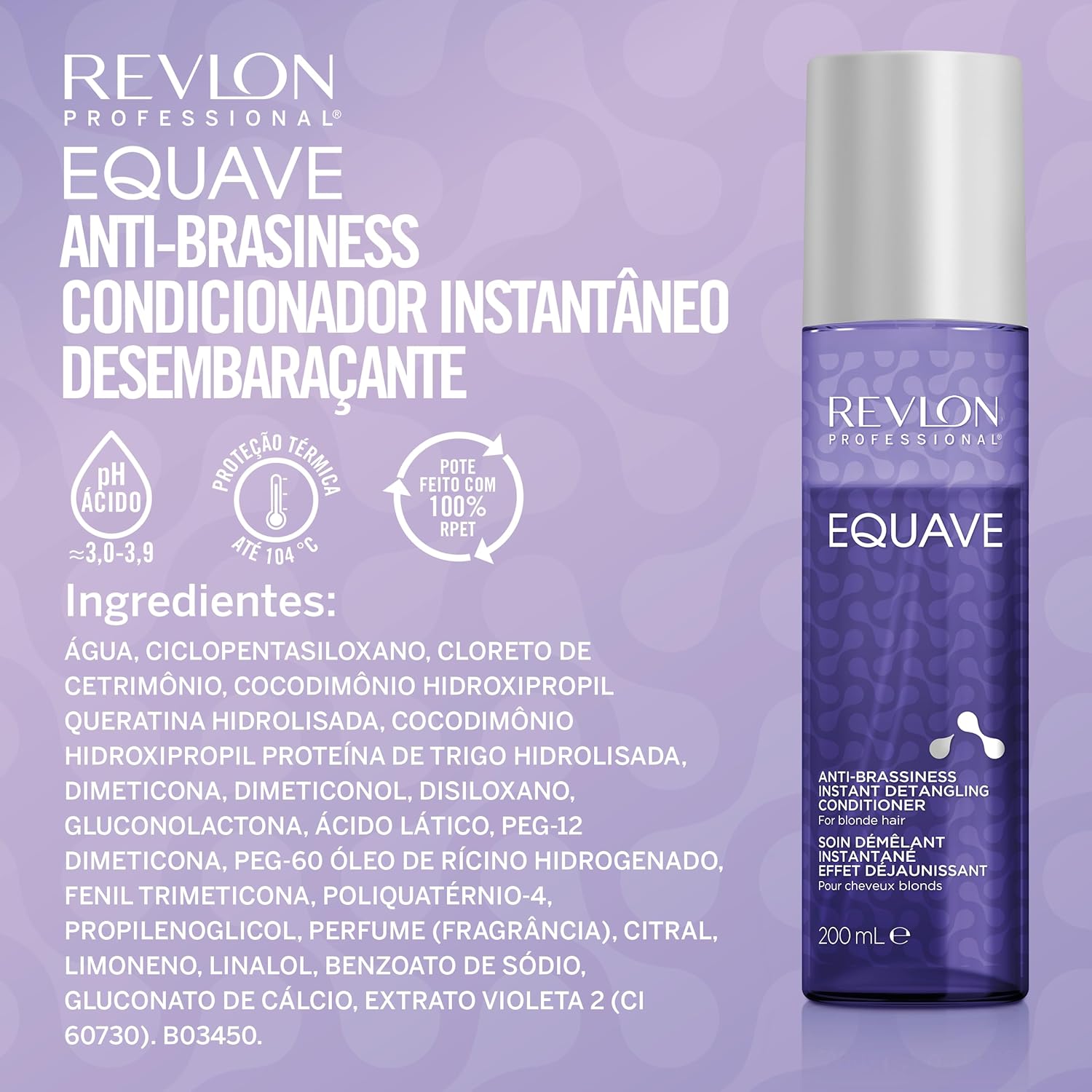 Revlon Professional - Equave Bi-Phase 200ml - Soin anti-reflets jaunes