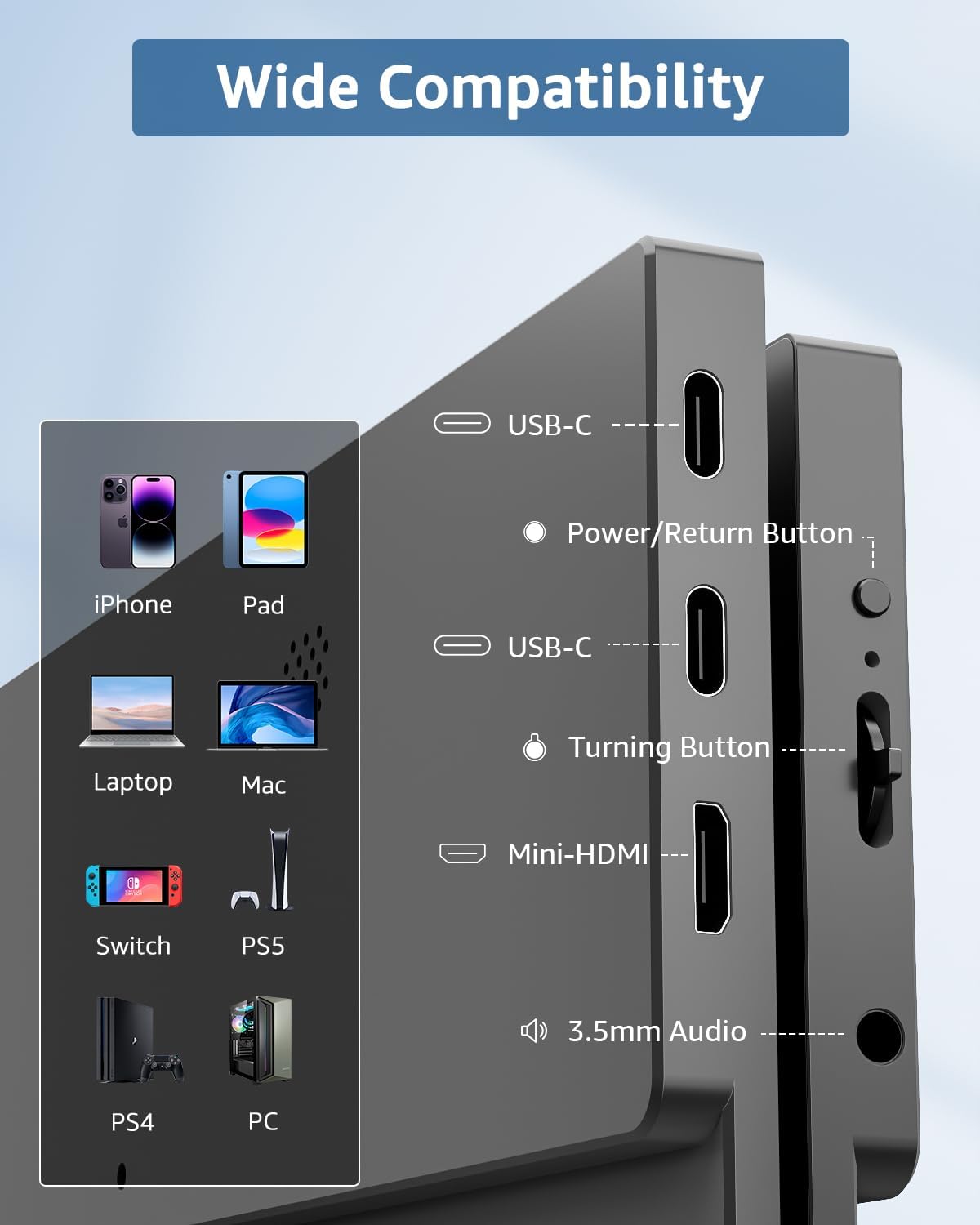 Yodoit - Écran portable 16