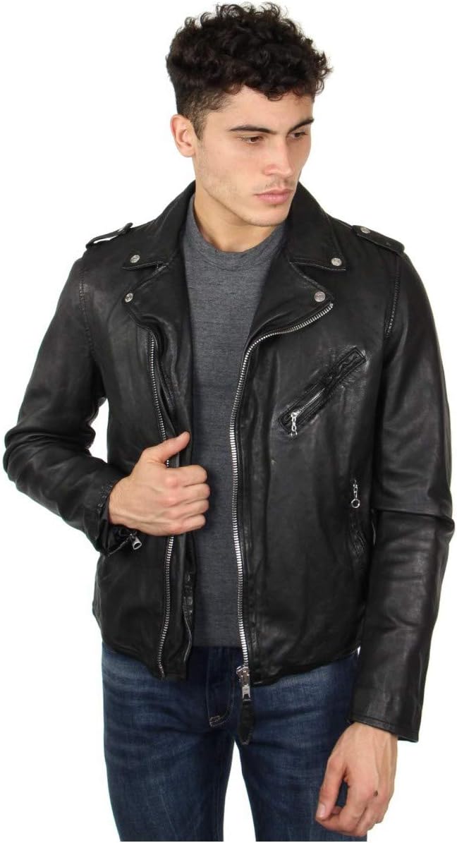 Schott - Perfecto cuir homme - coupe moto - noir - ref_47534