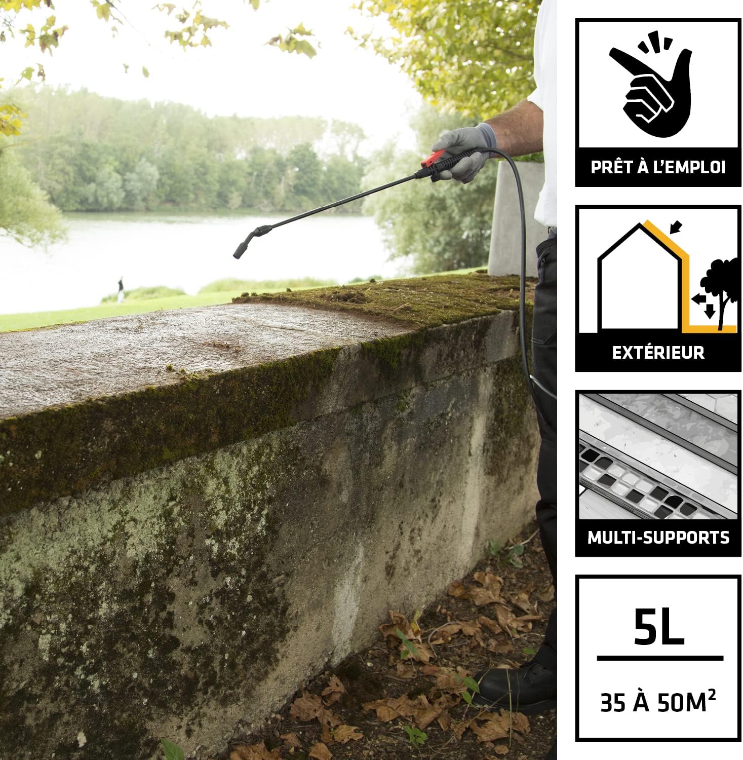 Sika - Sikagard 127 - 5L - traitement algicide et fongicide multisupports