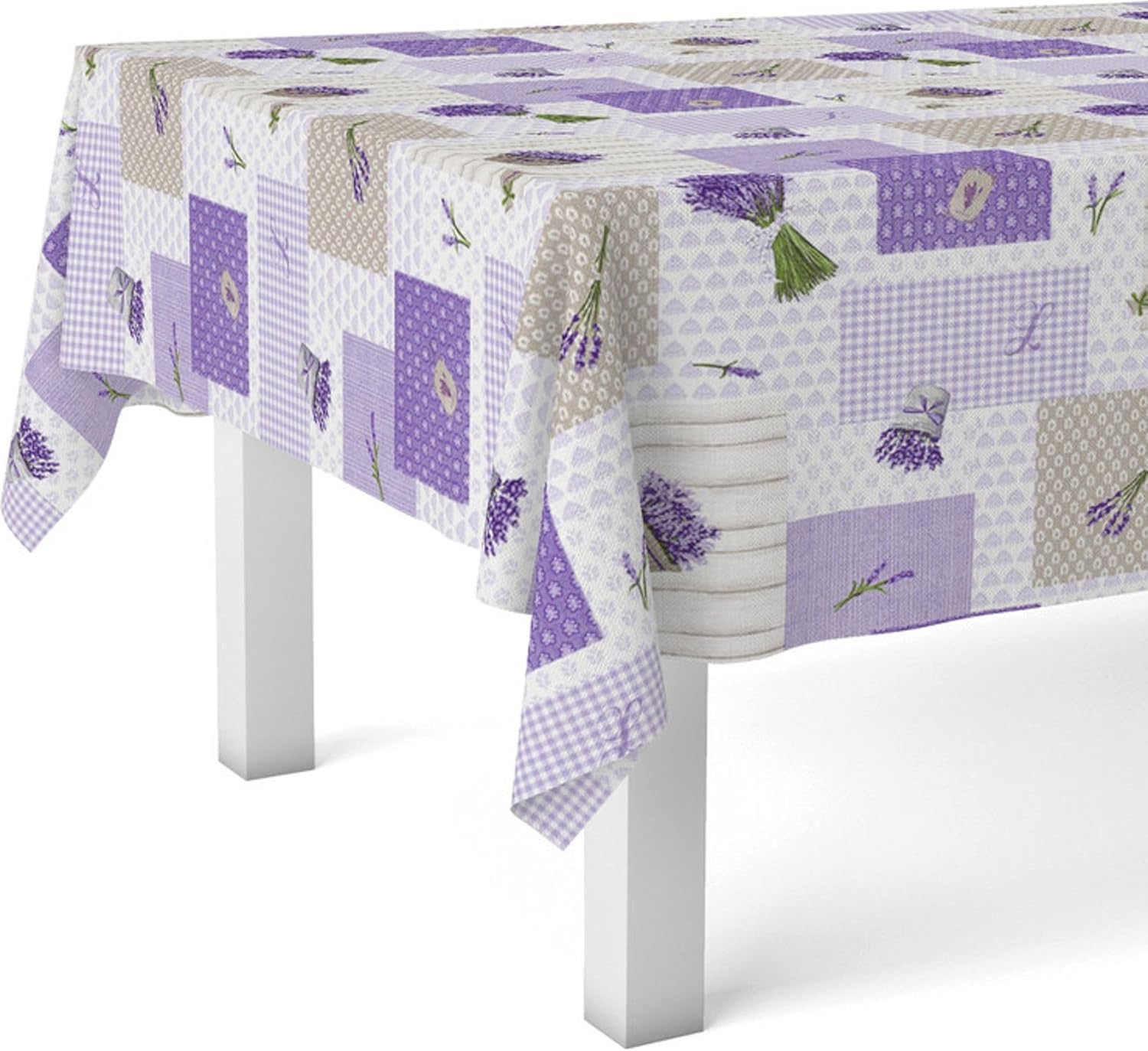 Nappe en toile cirée - rectangulaire 200x140 cm - anti-taches, imperméable